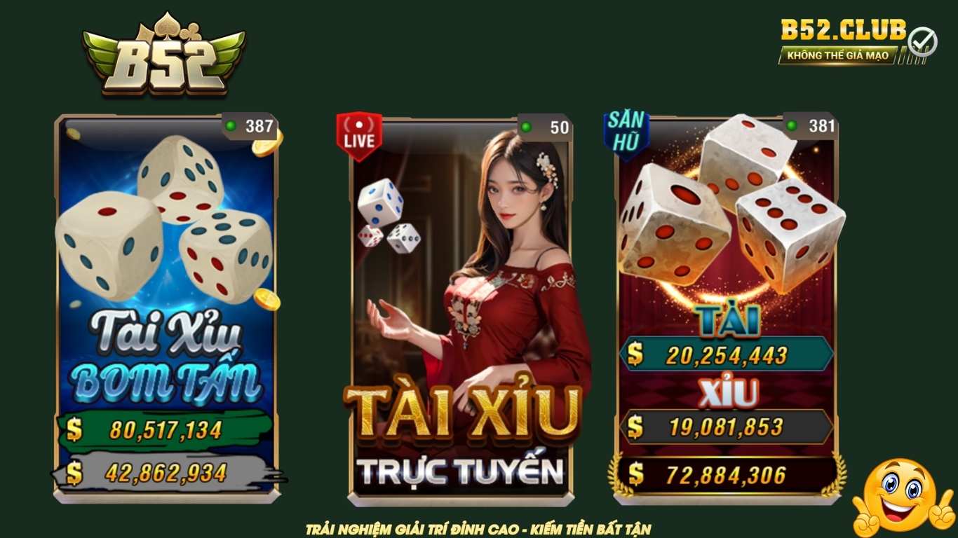 Các thể loại trong game tài xỉu B52 Club Các thể loại trong game tài xỉu B52 Club