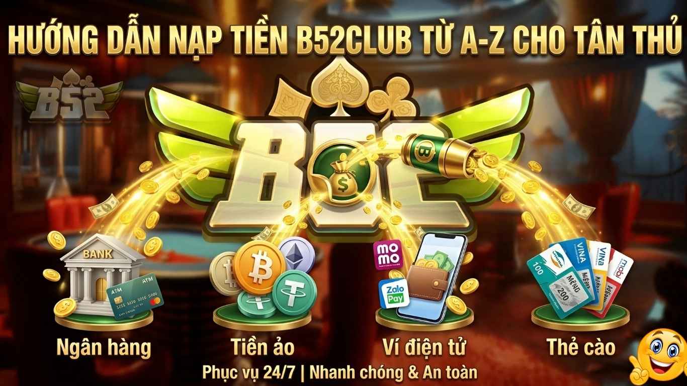 Hướng dẫn Nạp Tiền B52club từ A-Z cho tân thủ