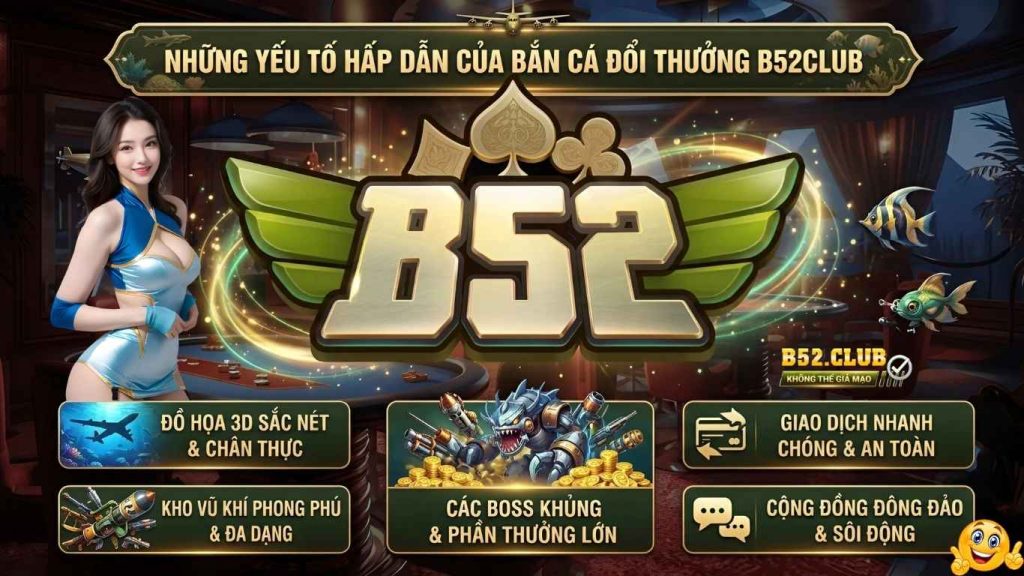 Những yếu tố hấp dẫn của bắn cá đổi thưởng B52club