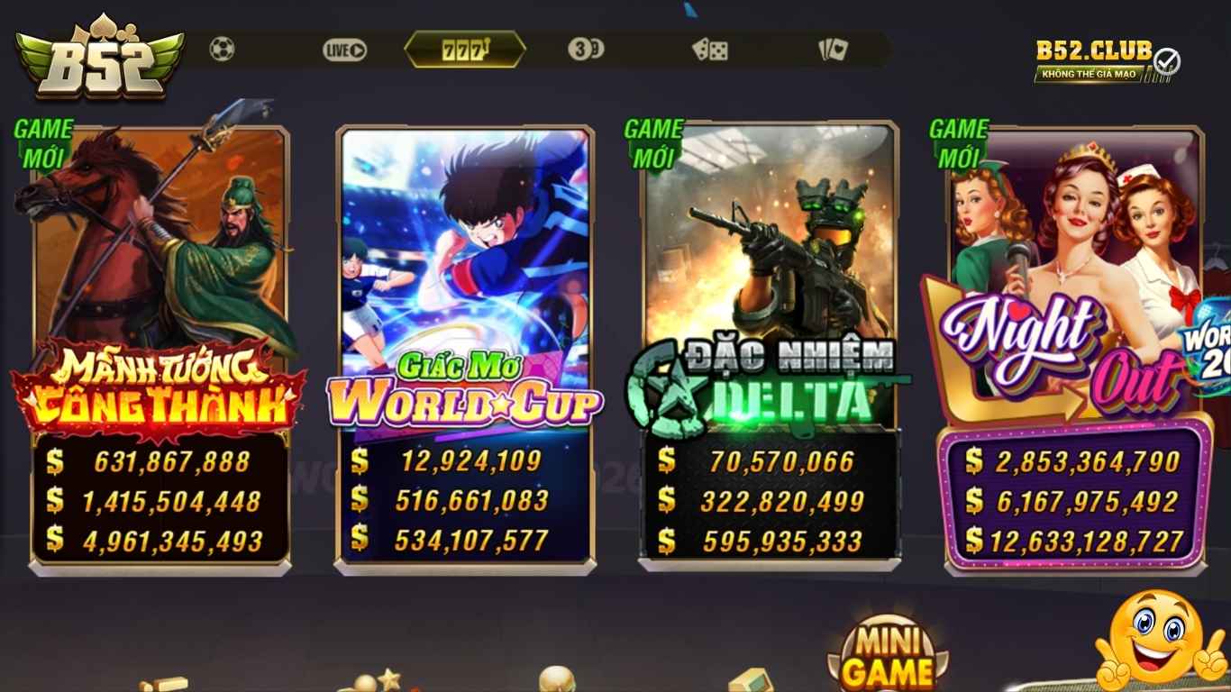 Tựa game nổ hũ B52 club hot nhất 2026